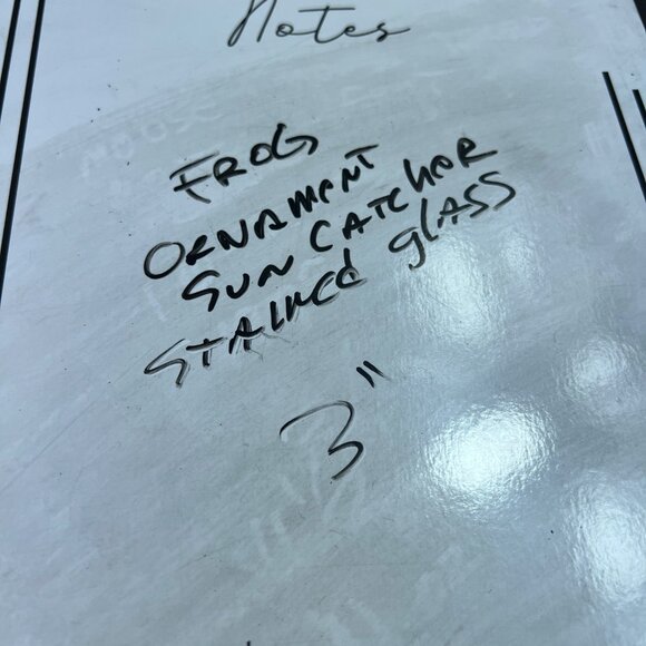 Vintage Handcrafted Frog Stained Glass Suncatcher Ornament Window Decor - Picture 7 of 7